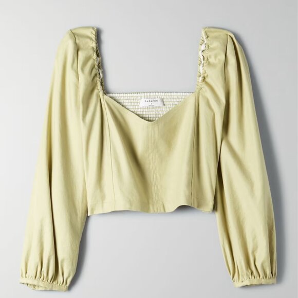 Aritzia Babaton Hadwyn Blouse Size Small - Picture 3 of 11